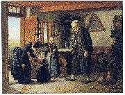 Julius Exner Besoget hos Bedstefader oil painting